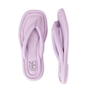 Lavender- Puffy Flip Flops from No Boundaries